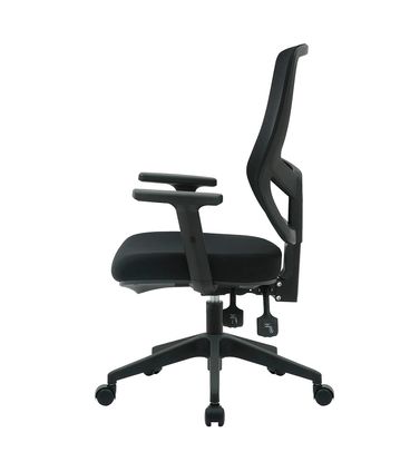 Cadeira Londres Diretor Tela Preta Base Nylon com Rodízio - 76634