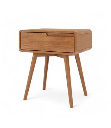 Mesa de Cabeceira Itamogi Esquerda 1 Gaveta Cor Champagne 57cm - 75966