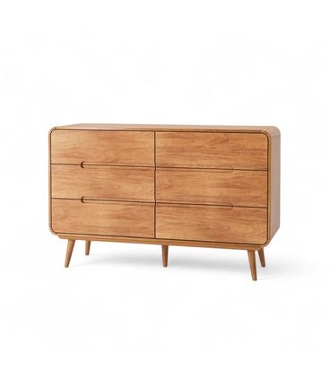 Comoda Itamogi 6 Gavetas Cor Champagne 140cm - 76636