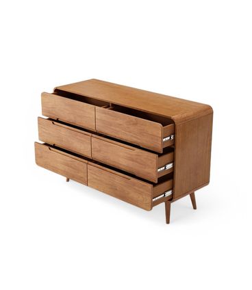 Comoda Itamogi 6 Gavetas Cor Champagne 140cm - 76636