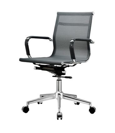 Cadeira Sydney Diretor Tela Preta Base Cromada - 67521