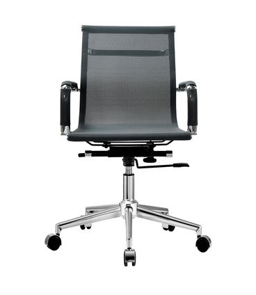 Cadeira Sydney Diretor Tela Preta Base Cromada - 67521