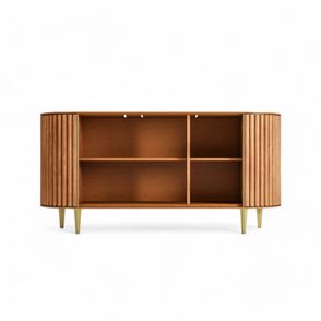 Buffet Astolfo 3 Portas Champagne C/ Dourado 166cm - 76653