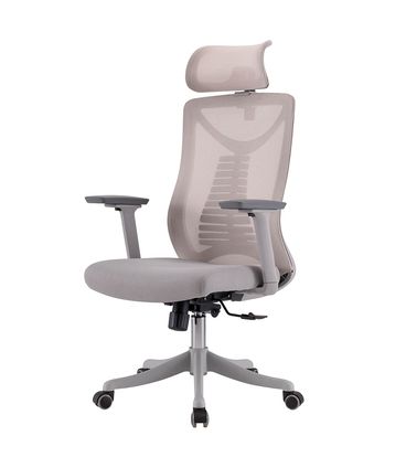 Cadeira Vancouver Presidente Tela Cinza Base Nylon e Rodízio - 76677