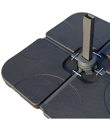 Base Ombrelone Lateral Preto - 76685