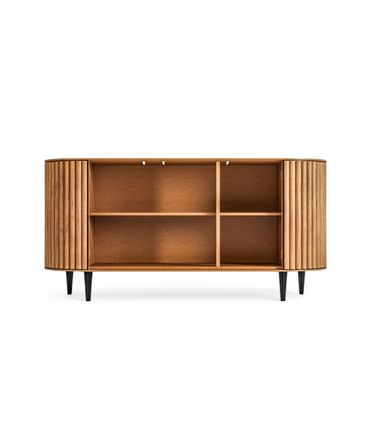 Buffet Astolfo 3 Portas Champagne Com Preto 166cm - 76688