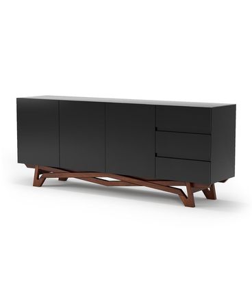 Buffet Alfenas Castanho C/ Preto 200cm - 76652