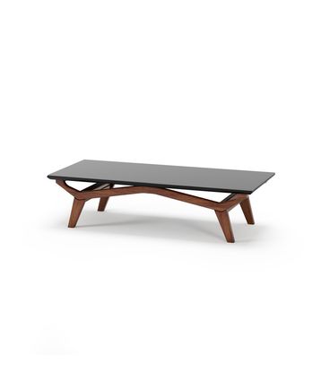 Mesa de Centro Olegario Cor Castanho Com Preto 140cm  - 76722
