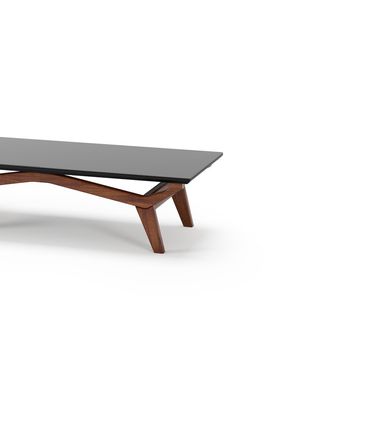 Mesa de Centro Olegario Cor Castanho Com Preto 140cm  - 76722