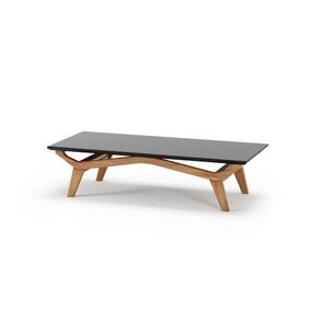 Mesa de Centro Olegário Cor Champagne Com Preto 140cm - 76723