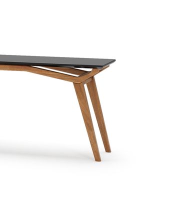 Aparador Olegario Cor Champagne Com Vidro Preto 160cm - 76727