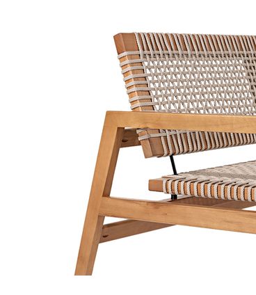 Poltrona Levez Corda Rami Verniz Mel - 76734