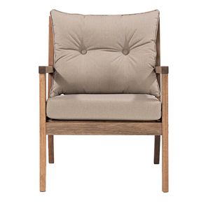 Poltrona Riade Almofadas Fendi Stain Castanho - 76738
