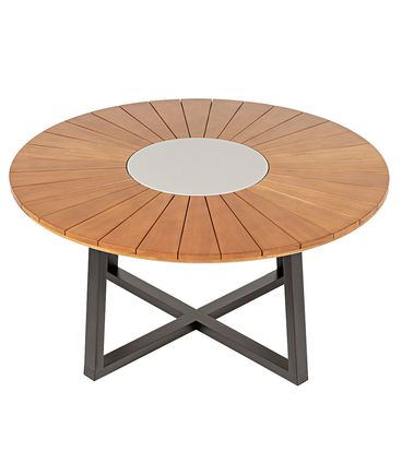 Mesa Jantar Redonda Paraty Base X Verniz Mel 160cm - 76757