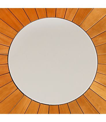 Mesa Jantar Redonda Paraty Base X Verniz Mel 160cm - 76757