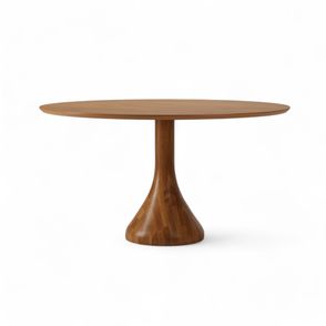 Mesa Jantar Maribela Redonda Cor Champagne 140cm - 76762