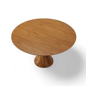 Mesa Jantar Maribela Redonda Cor Champagne 140cm - 76762