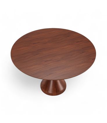 Mesa Jantar Maribela Redonda Cor Castanho 100cm - 76765