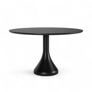 Mesa Jantar Maribela Redonda Cor Preto 100cm - 76766