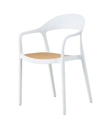 Kit 02 Cadeiras Lia com Braços PP Branco - 76778