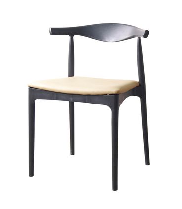 Kit 04 Cadeiras Cora PP Preto Assento Corino Fendi - 76785