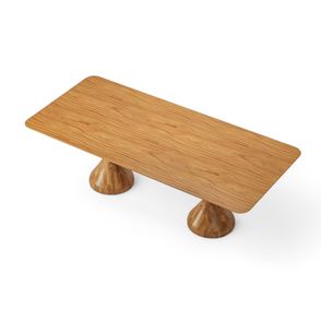 Mesa Jantar Maribela Retangular Cor Champagne 210cm - 76791