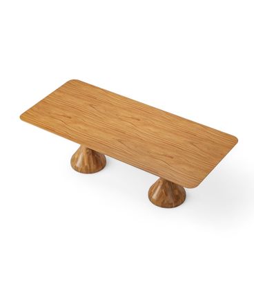 Mesa Jantar Maribela Retangular Cor Champagne 210cm - 76791