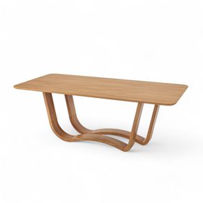 Mesa Jantar Salina Retangular Cor Champagne 180cm - 76797