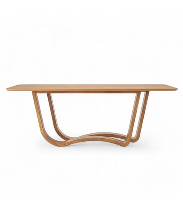 Mesa Jantar Salina Retangular Cor Champagne 210cm - 76798