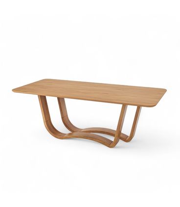 Mesa Jantar Salina Retangular Cor Champagne 240cm - 76799