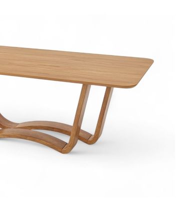 Mesa Jantar Salina Retangular Cor Champagne 240cm - 76799