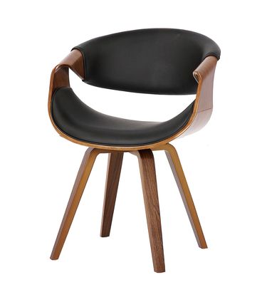 Cadeira Nicole Courino Cor Preta Com Base Giratoria - 64439