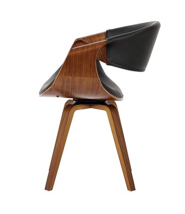 Cadeira Nicole Courino Cor Preta Com Base Giratoria - 64439