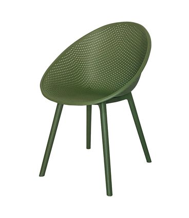 Kit 04 Cadeiras Drops Polipropileno Verde - 76832