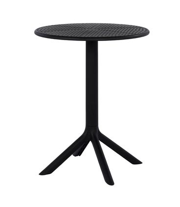 Mesa Drops Redonda Polipropileno Preto - 75802