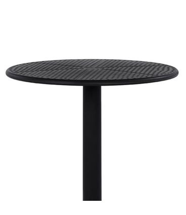 Mesa Drops Redonda Polipropileno Preto - 75802