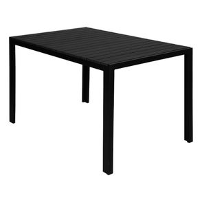 Mesa Grumari Preta Tampo Polywood Base em Alumínio - 76847