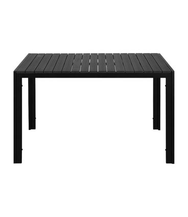 Mesa Grumari Preta Tampo Polywood Base em Alumínio - 76847