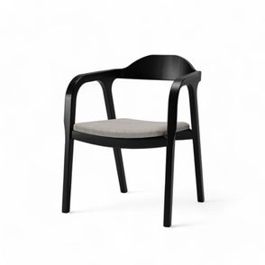 Cadeira Bugre Preto Assento Tec Linho Bege - 76914