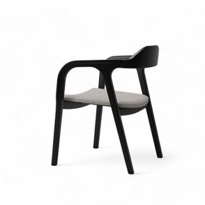 Cadeira Bugre Preto Assento Tec Linho Bege - 76914