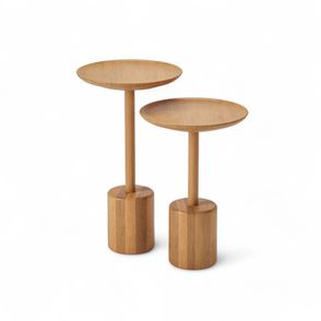 Conjunto de Mesa Auxiliar Tapira Champagne - 76925