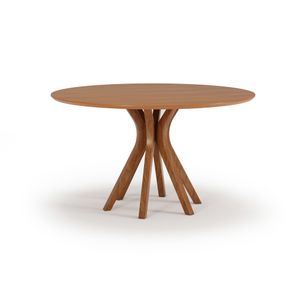 Mesa Jantar Delfim Redonda Cor Champagne 120cm - 76933