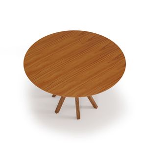 Mesa Jantar Delfim Redonda Cor Champagne 120cm - 76933