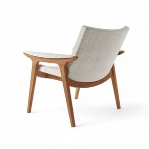 Poltrona Viçosa Estrutura Champagne Tecido Boucle Branco - 76968