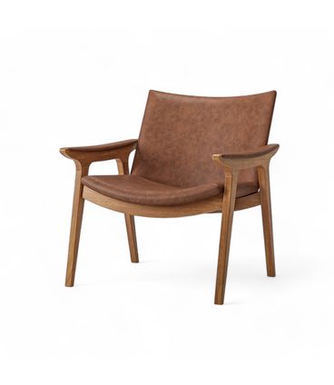 Poltrona Vicosa Estrutura Champagne Tecido Corino Caramelo - 76970