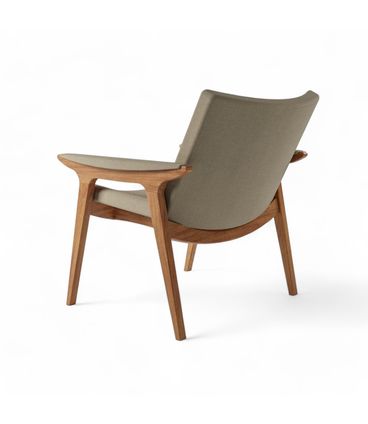 Poltrona Vicosa Estrutura Champagne Tecido Bege - 76972