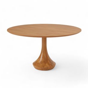 Mesa Jantar Betim Redonda Cor Champagne 120cm - 76992