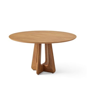 Mesa Jantar Hasan Redonda Cor Champagne 140cm - 77030