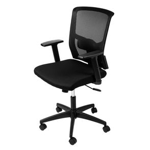Cadeira Office Tóquio Tela Mesh Preta Base Nylon - 77066
