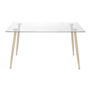 Mesa de Jantar Moderninha em Aco cor Mel 120cm - 51846